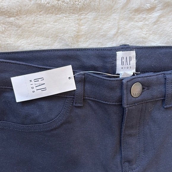 GAP kids navy blue Slim Fit Pants with adjustable waist size youth 12 - new - Picture 2 of 9